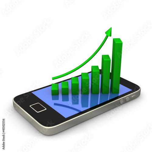 Smartphone Green Chart photo
