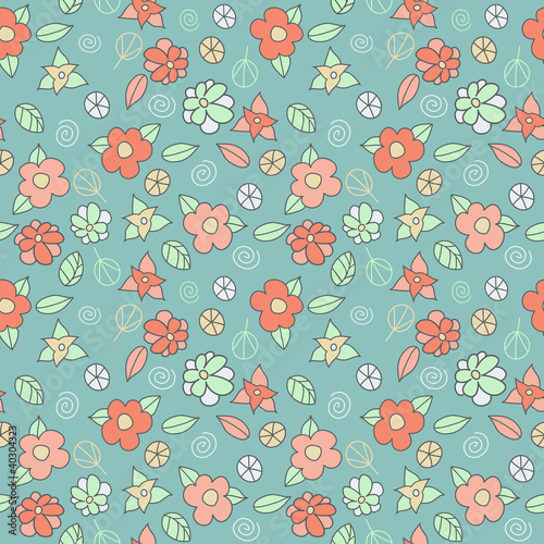 Spring seamless pattern