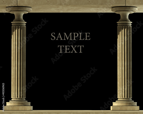 Obraz na plátne Classic Marble Column High resolution 3D