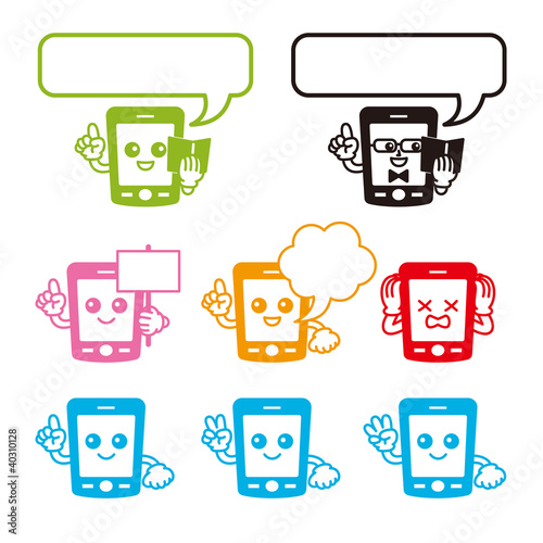 スマートフォンのキャラクター