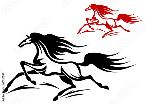 Fototapeta Naklejka Na Ścianę i Meble -  Horse mascots