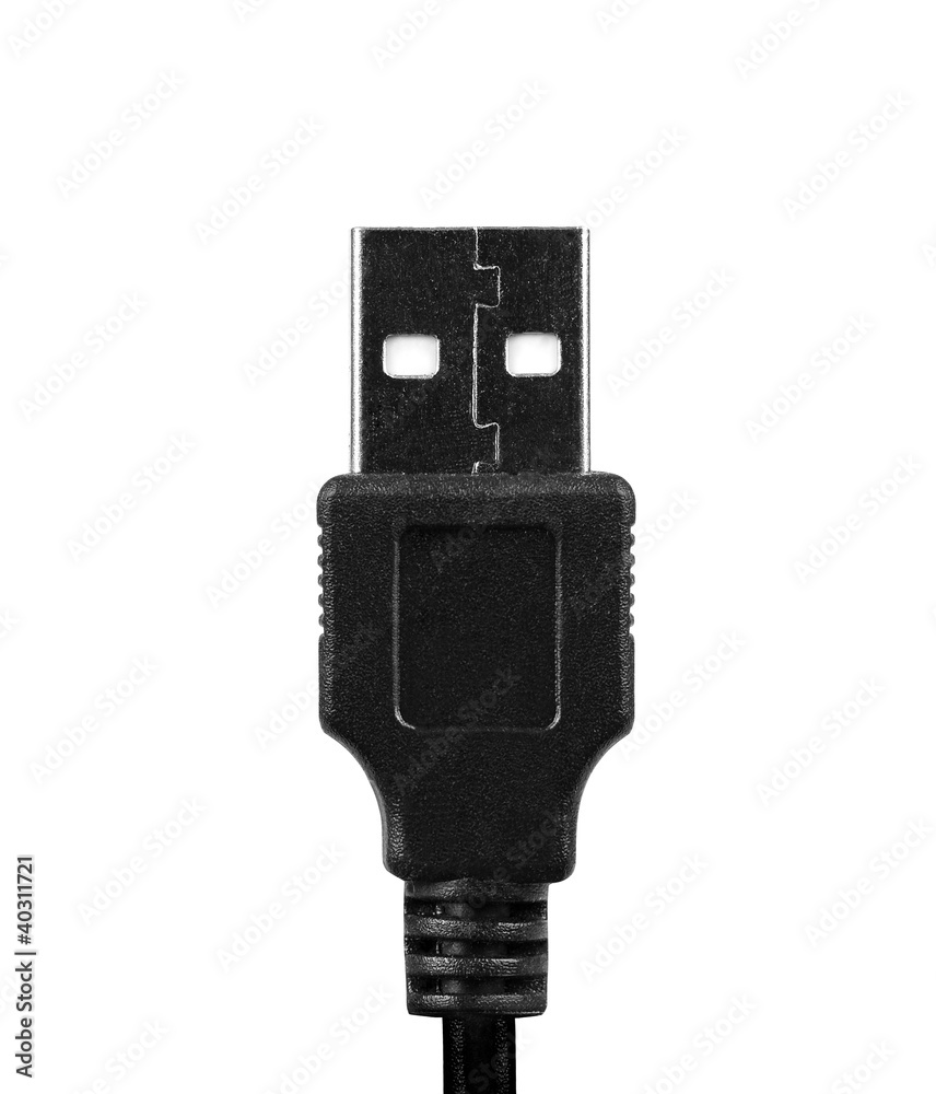 USB cable isolated on white