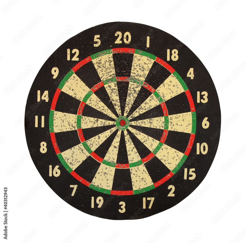 Target for darts. Target for darts.