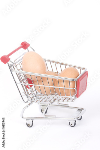 trolley and eggs