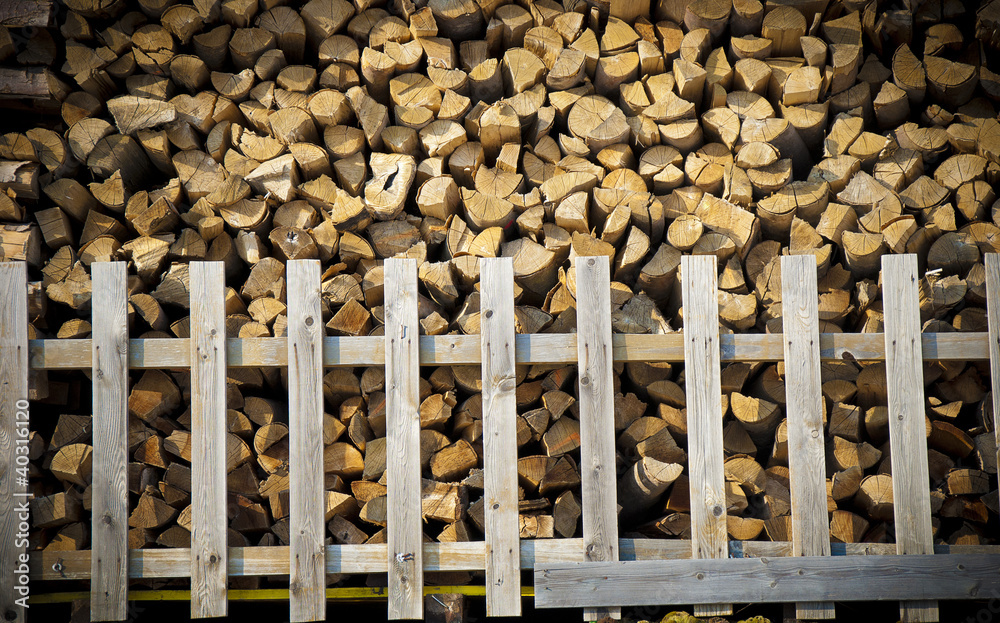 Obraz premium Split firewood stack