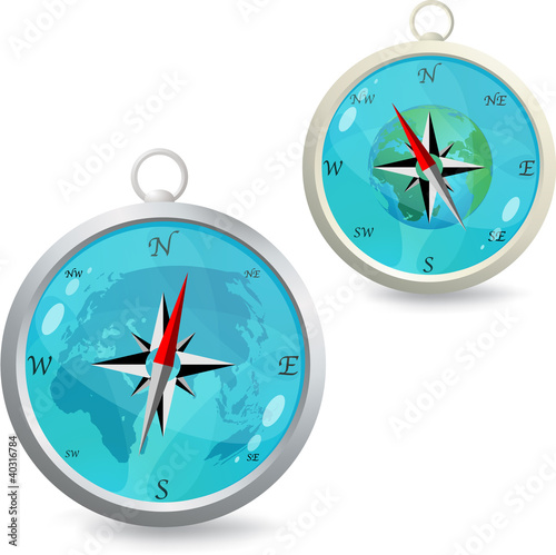 Compass isolated on white