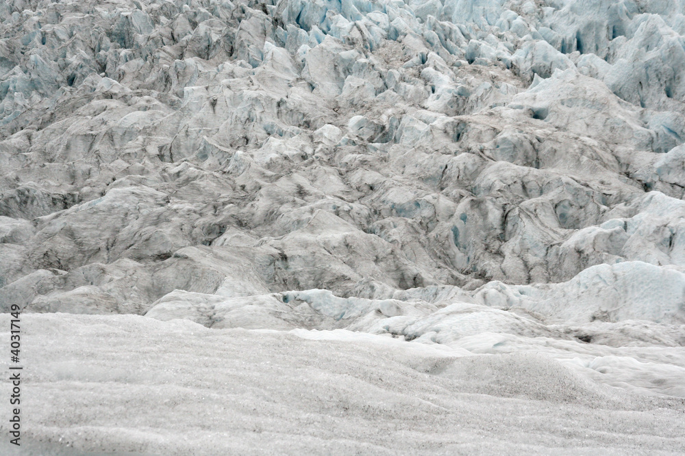 Close-up on a glacier