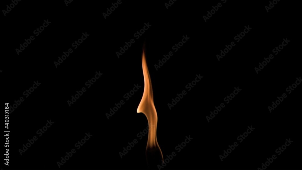 Small flame in super slow motion Small flame in super slow motion