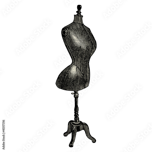 Mannequin de couture 1900