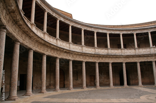 Obraz na plátne Palace of Charles V in Alhambra, Spain