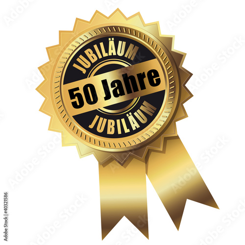 50 Jahre - Jubiläum gold