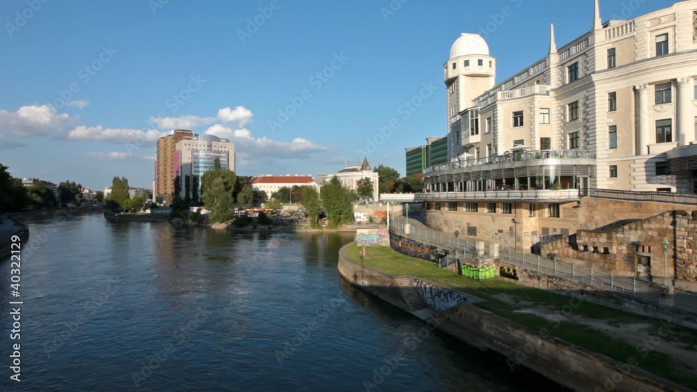 Urania observatory at the Danube canal in Vienna Urania observatory at the Danube canal in Vienna