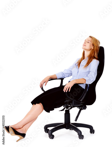 office chair woman
