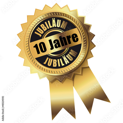 10 Jahre - Jubiläum gold photo