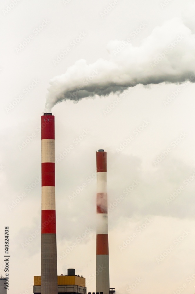 Chimney with smoke Chimney with smoke