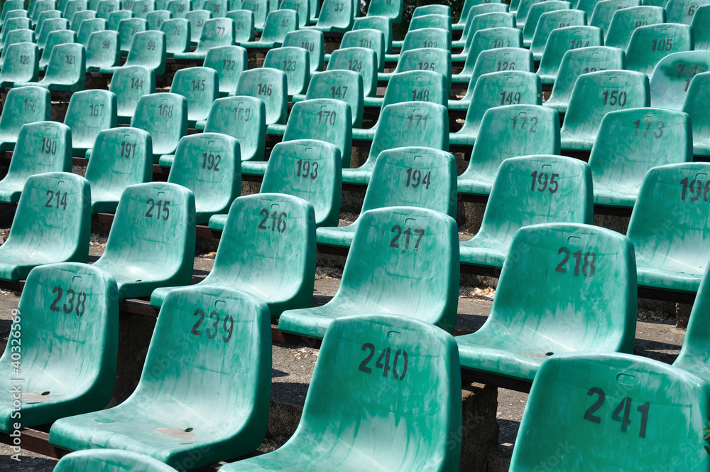 Fototapeta premium Green Seats