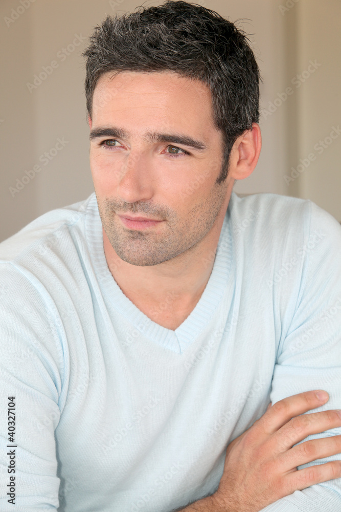 Portrait of handsome 30-year-old man Portrait of handsome 30-year-old man