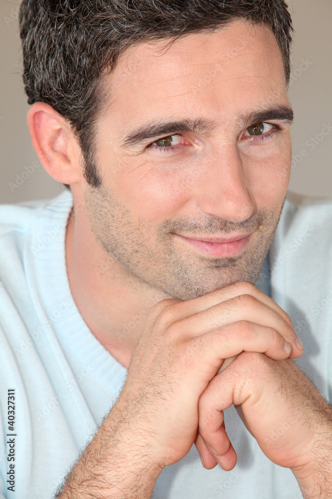 Fototapeta premium Portrait of handsome 30-year-old man