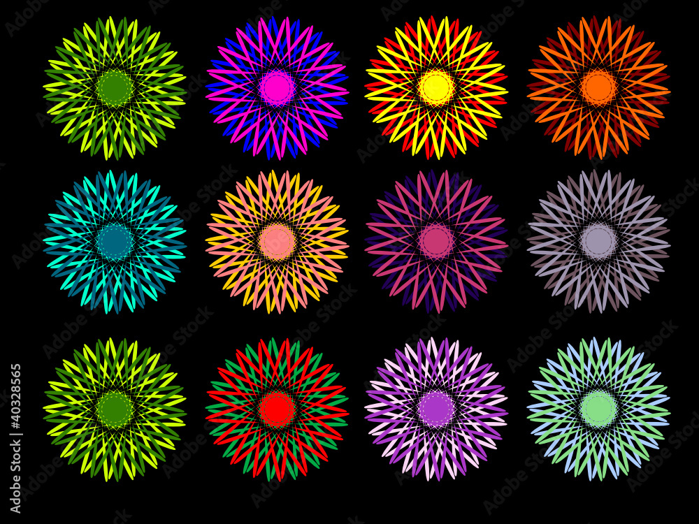 Abstract flowers