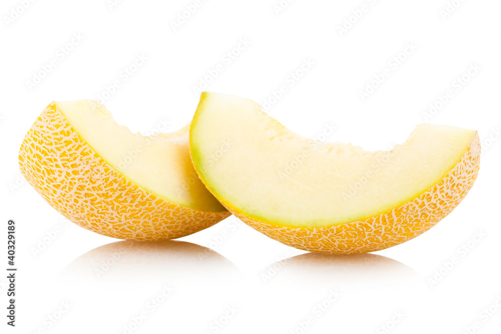 melon with a slice
