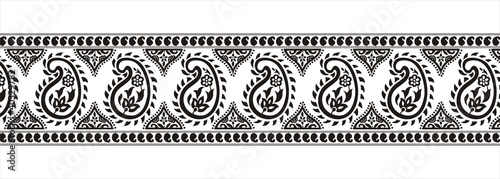 traditional paisley floral , textile design, Rajasthan, India