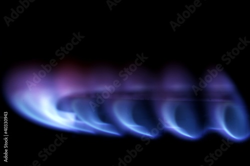 stove flame closeup