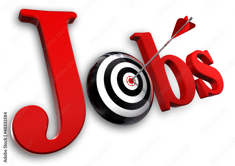 jobs red word and conceptual target jobs red word and conceptual target