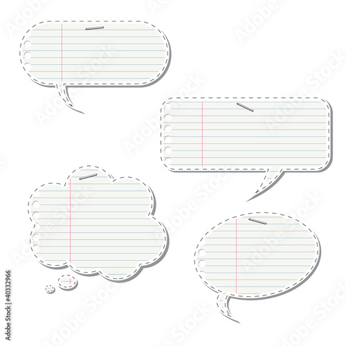 Collection of speech bubbles