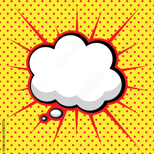 Speech Bubble in Pop-Art Style