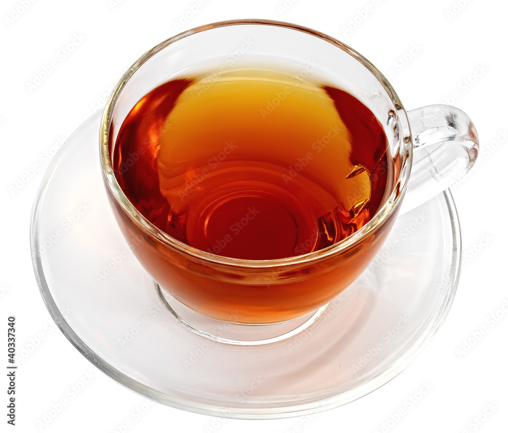 cup with tea isolated on a white background. cup with tea isolated on a white background.