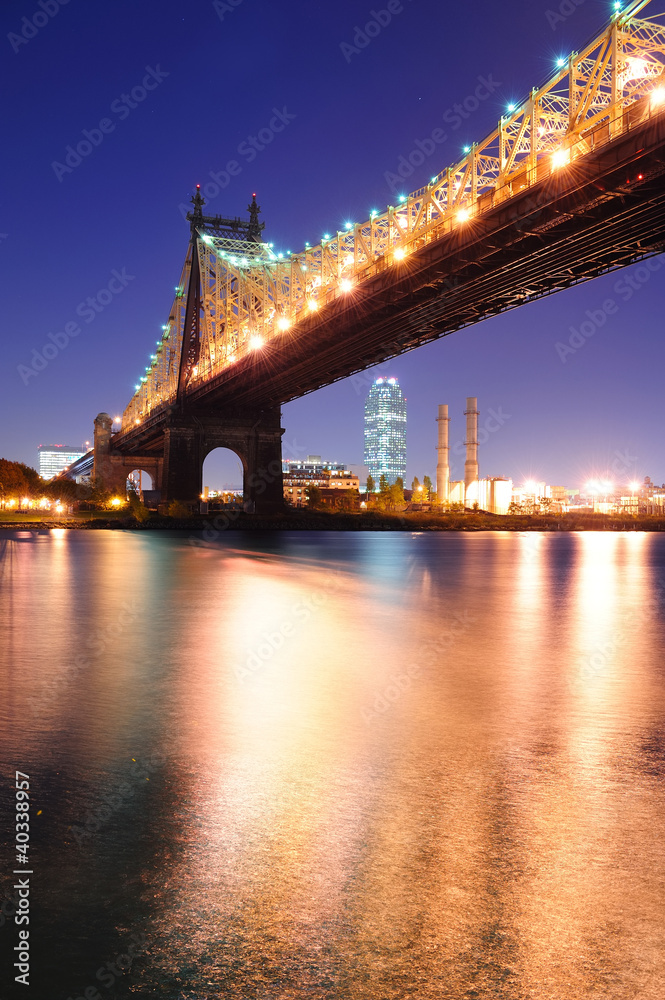 Fototapeta premium Queensboro Bridge night
