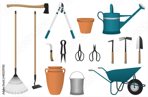 Iconset (1/2) colored *** Garten Werkzeug