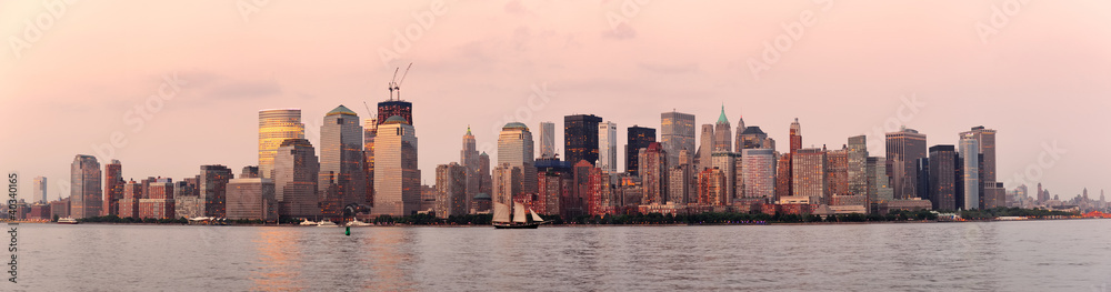 Fototapeta premium New York City Manhattan downtown skyline
