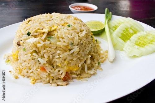 Thai fried rice with crab