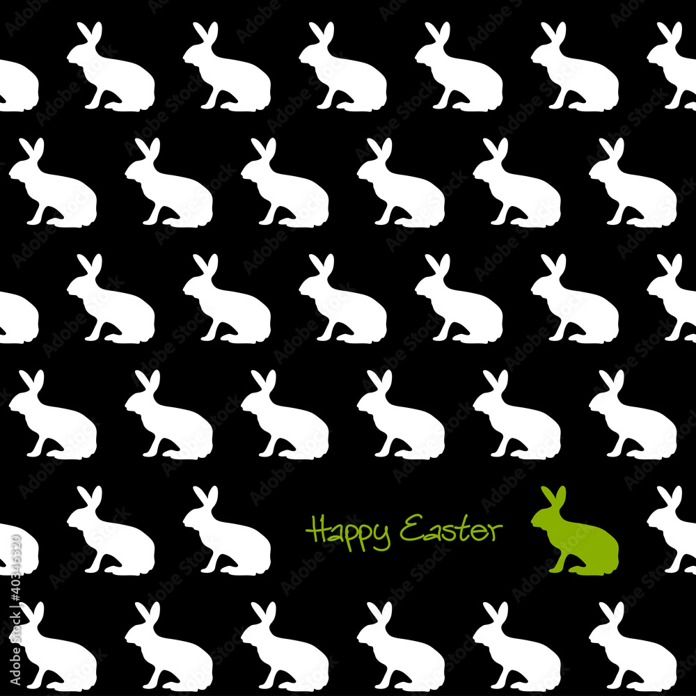 Happy Easter Silhouetten