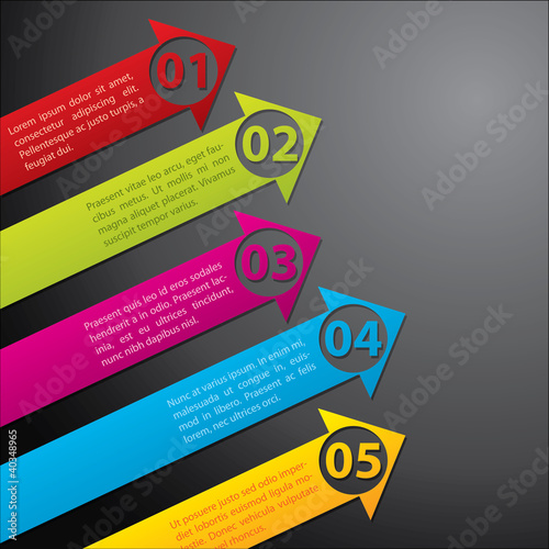 Arrow label set