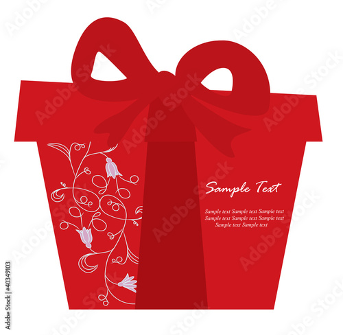 Gift box card