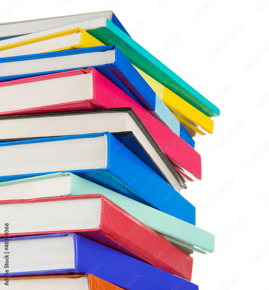 pile of books isolated on white pile of books isolated on white