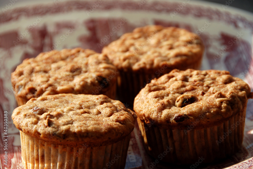 Four muffins Four muffins