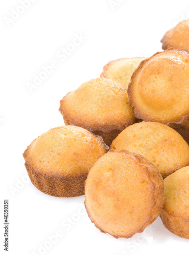 muffin cakes isolated on white