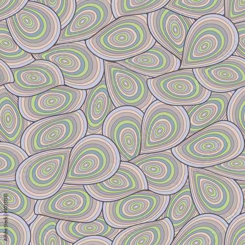 Seamless vector peacock feather pattern