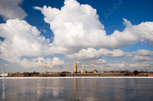 Весна в Санкт-Петербурге. Петропавловская крепость