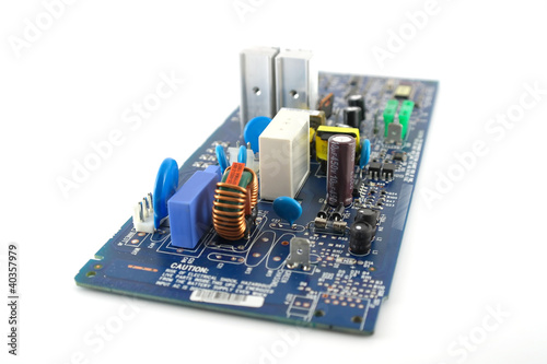 Old electronics circuit board