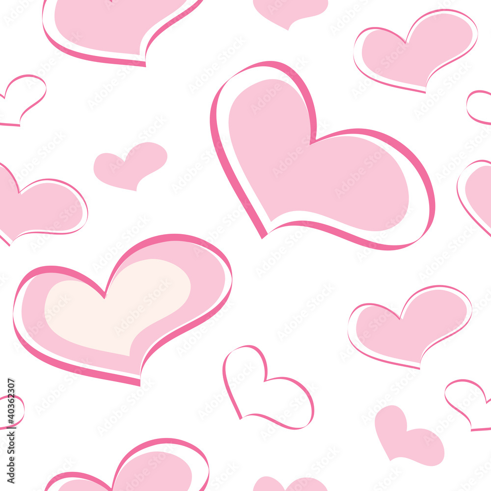 seamless pattern of the heart