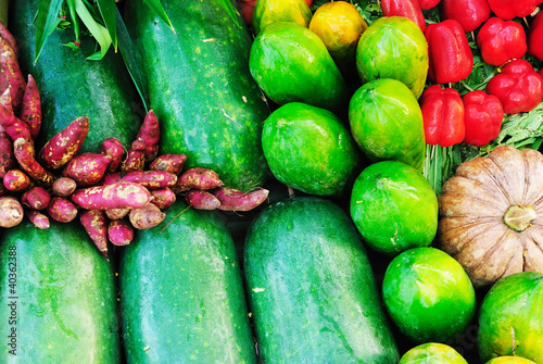 Fruits & Vegetables. Healthy eating series. photo