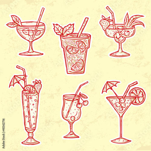 Set of Cocktails