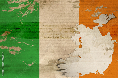 Old Ireland flag © memorialphoto