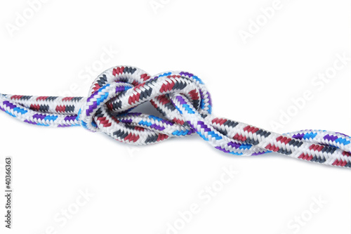colorful string rope isolated over white background