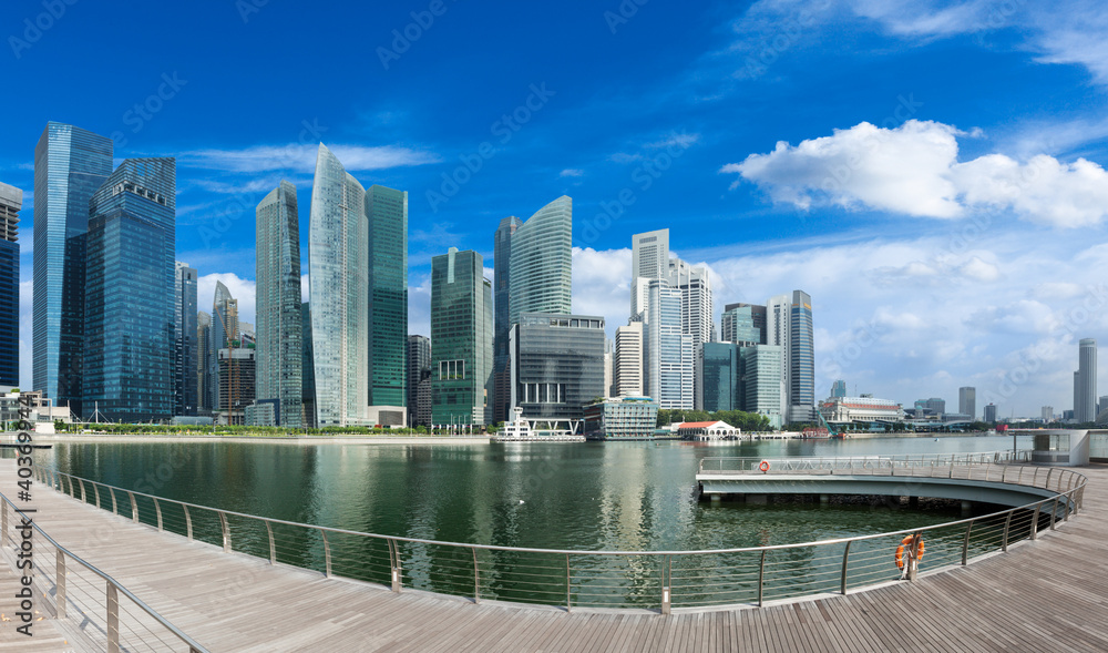 Fototapeta premium Singapore skyline panorama