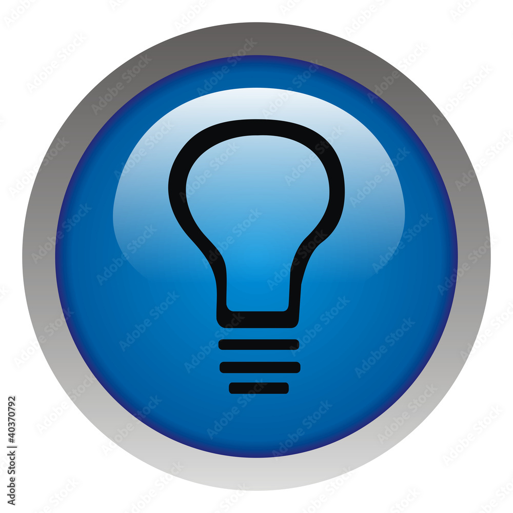 Glossy idea web icon design element. Electricity payment Glossy idea web icon design element. Electricity payment